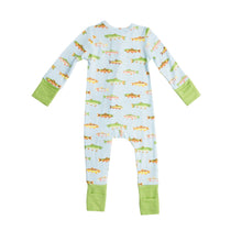 Load image into Gallery viewer, Freshwater Fish 2 Way Zipper Romper Blue