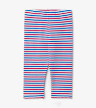 Load image into Gallery viewer, Summertime Stripe Capri Leggings - White