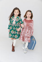 Load image into Gallery viewer, Girls Steph Dress - Crushed Mauve Velvet