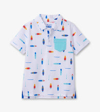 Load image into Gallery viewer, Surfboards Polo Tee - Aruba Blue