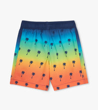 Load image into Gallery viewer, Tropical Palms Swim Trunks - Bluebird