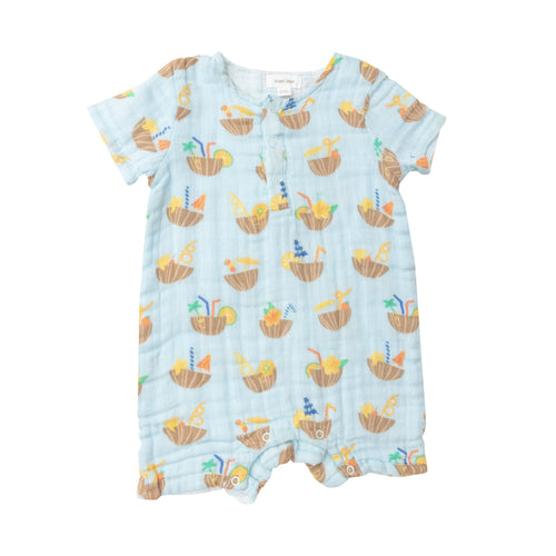 Coconut Drinks/Cordalis Blue Henley  Shortall
