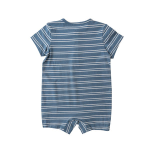 Seashore Stripe/Blue Henley Shortall