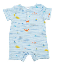 Load image into Gallery viewer, Sea Stripes Henley Shortall