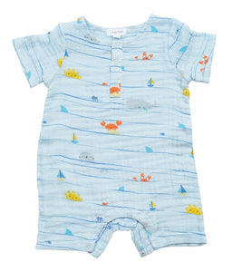 Sea Stripes Henley Shortall