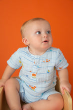 Load image into Gallery viewer, Sea Stripes Henley Shortall