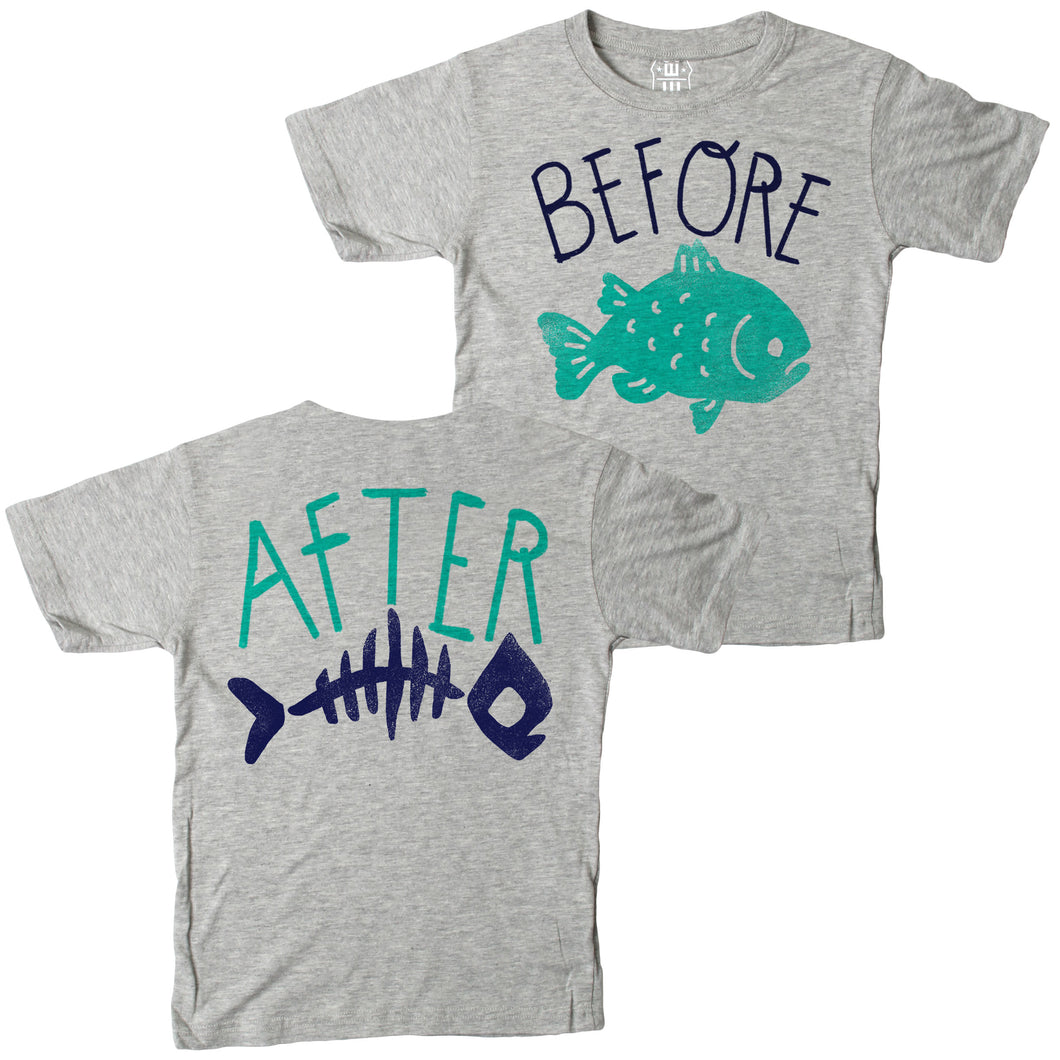 Before After FB SS Tee Heather