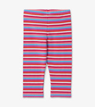 Load image into Gallery viewer, Tropical Stripe Capri Leggings - Pink Yarrow