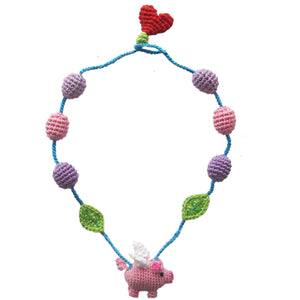 Angel Pig Necklace
