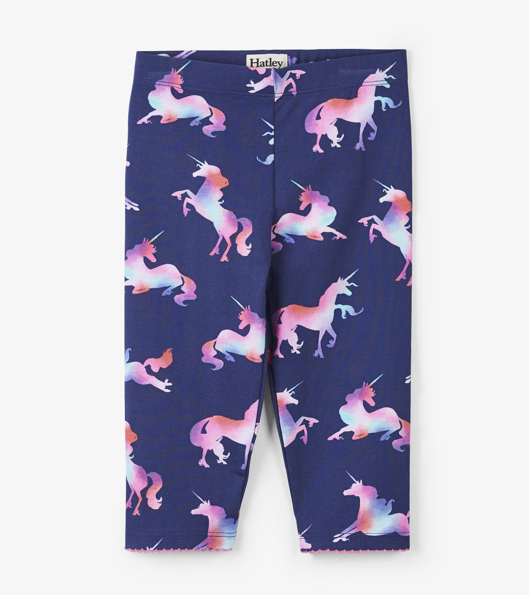 Rainbow Unicorns Capri Leggings