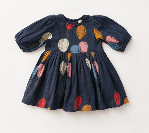 Brooke Dress - Dress Blues Balloons