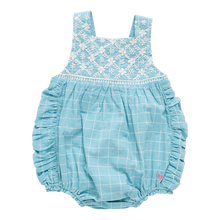 Load image into Gallery viewer, Baby Girls Betty Bubble - Blue Tattersall