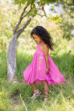 Load image into Gallery viewer, Floral Trail Dress - Fuschia