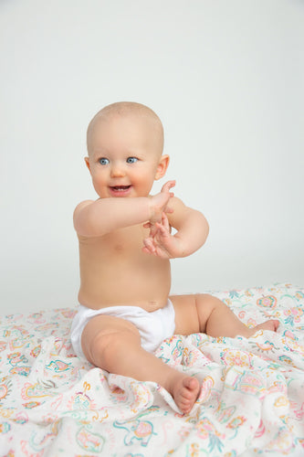 Boho Elephants Swaddle Blanket