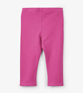 Hot Pink Basic Capri Leggings