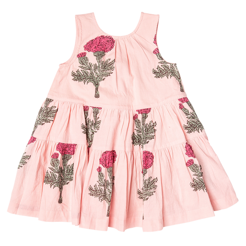 Girls Eloise Dress - Blush Marigold