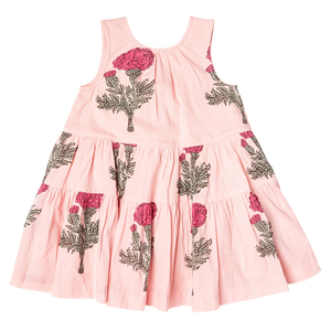 Girls Eloise Dress - Blush Marigold