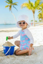 Load image into Gallery viewer, Flamingo Social LS Sunsuit