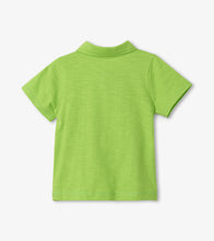 Load image into Gallery viewer, Ocean Octopus Baby Polo Tee - Lime Green