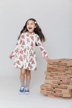 Load image into Gallery viewer, Girls Autumn Dress - Pizza Party