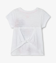 Load image into Gallery viewer, Glimmer Palms Tie Back Tee - White