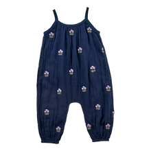 Load image into Gallery viewer, Kelby Jumper - Dress Blues w/ Flower Emb