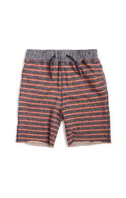 Tangerine Stripe Camp Shorts
