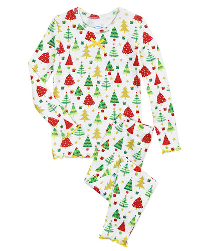 Girls Long John PJ Forest Decoration