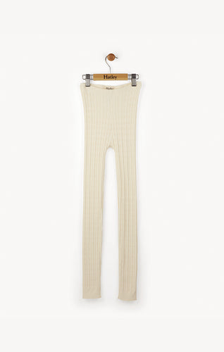 Cream Cable Knit Leggings