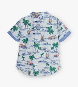 Hawaiian Tropics Short Sleeve Button Down Shirt