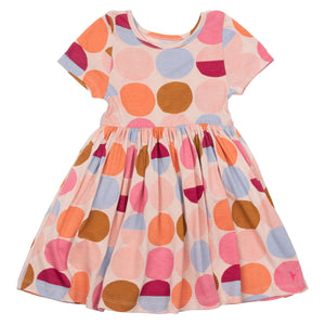 Steph Dress - Cloud Pink Multi Dot