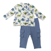 Load image into Gallery viewer, Painterly Dino Polo W/ Cargo Pant