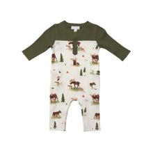 Load image into Gallery viewer, Moose Romper With Pockets