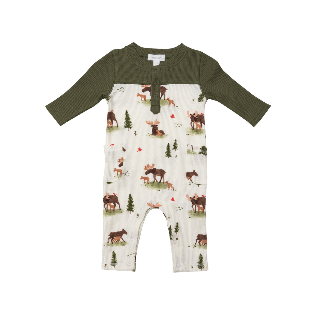 Moose Romper With Pockets