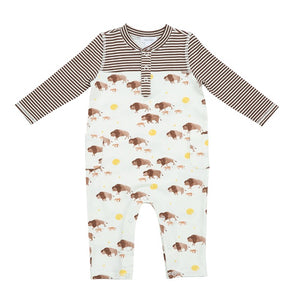 Bison Romper With Pockets