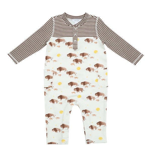 Bison Romper With Pockets