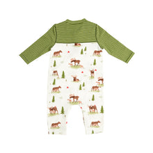 Load image into Gallery viewer, Moose Romper With Pockets White