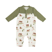 Load image into Gallery viewer, Moose Romper With Pockets White
