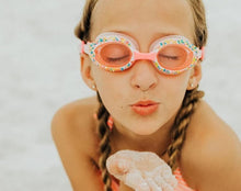 Load image into Gallery viewer, Angel Cake Swim Goggles in Pink Cake
