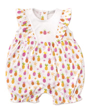 Load image into Gallery viewer, Prismatic Pineapples Short Playsuit PRT - Fuchsia
