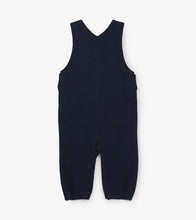 Load image into Gallery viewer, Navy Baby Knit Overalls - Solstice