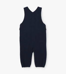 Navy Baby Knit Overalls - Solstice