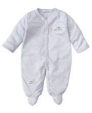 Load image into Gallery viewer, Safari Siblings Footie STR - Light Blue