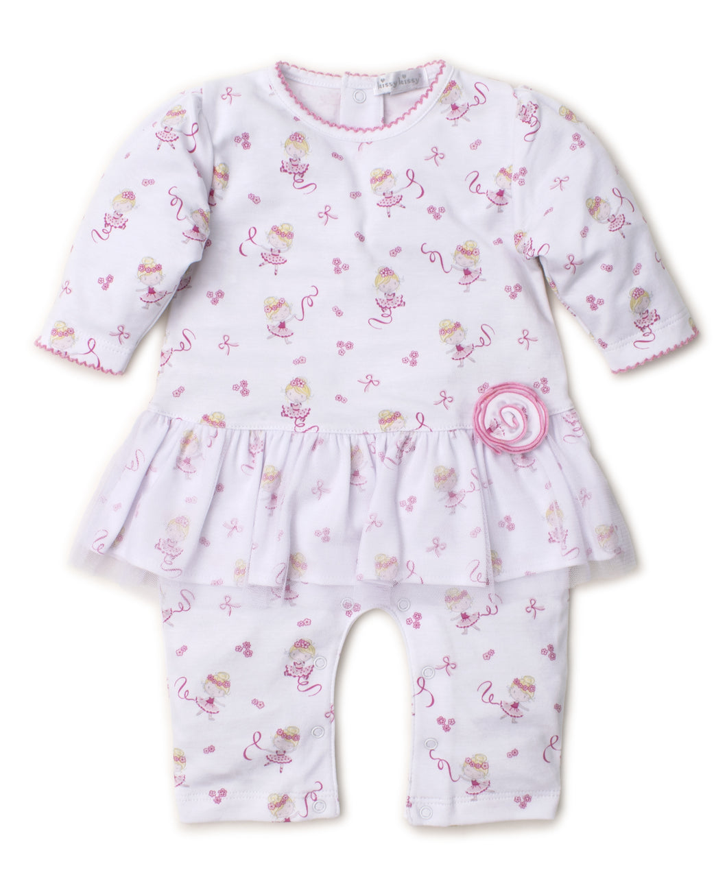 Twirly Toes Playsuit Prt - Pink