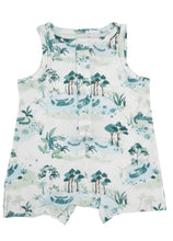 Load image into Gallery viewer, ALLIGATOR POND Shortie Romper