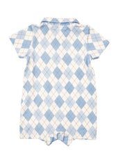 Load image into Gallery viewer, ARGYLE BLUE Polo Shortie