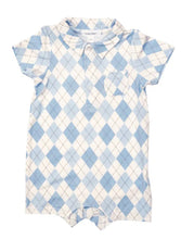 Load image into Gallery viewer, ARGYLE BLUE Polo Shortie