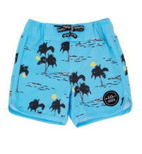 Load image into Gallery viewer, Aloha Nights Baby Boardshort - Blue Grotto