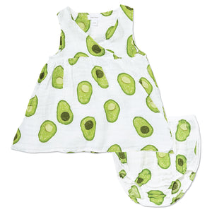 Avocado - Muslin Kimono Dress & Bloomer