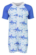 Load image into Gallery viewer, School Of Sharks SS Sunsuit